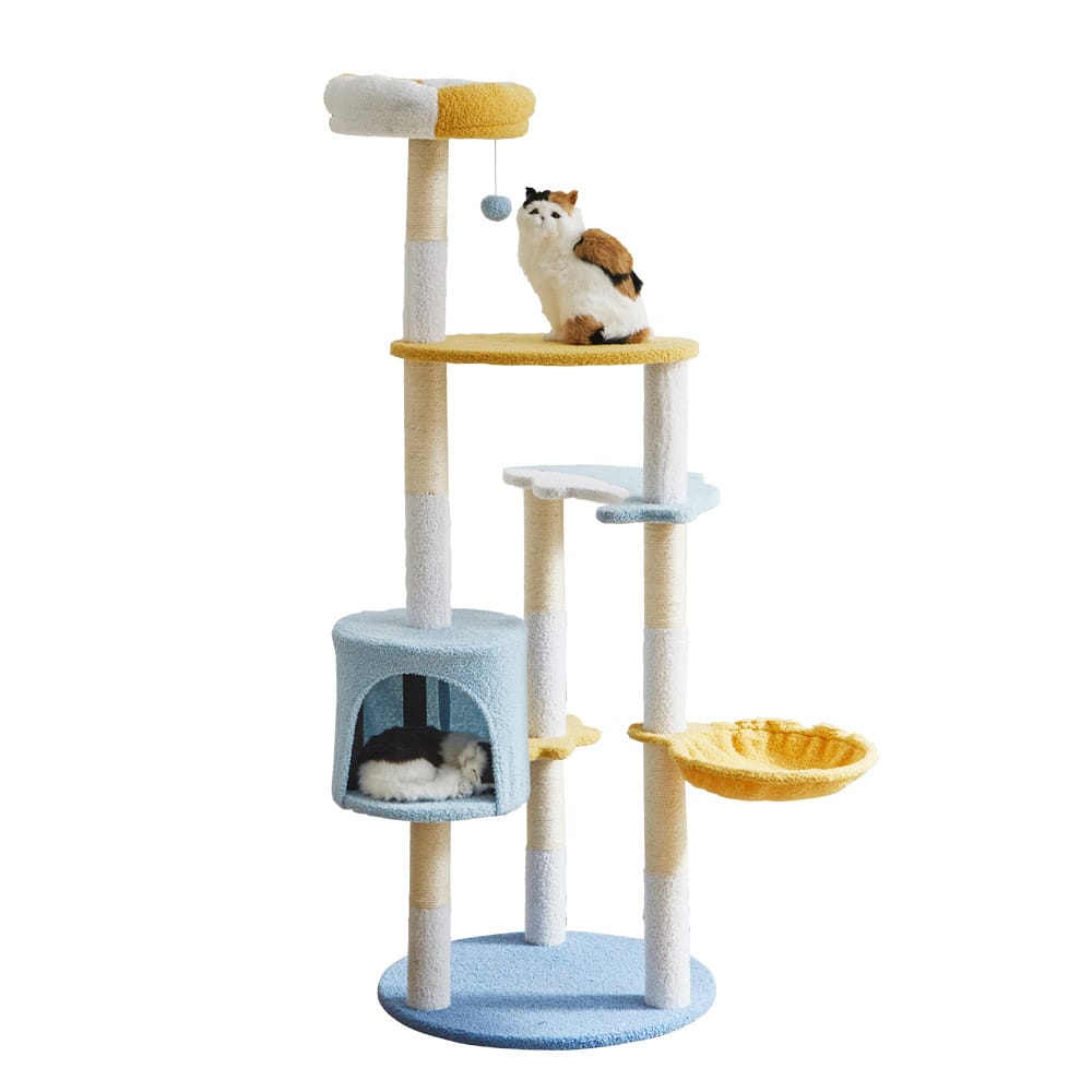 キャットタワー アクア メーカー直送 ▼返品・キャンセル不可[他商品との同時購入不可]