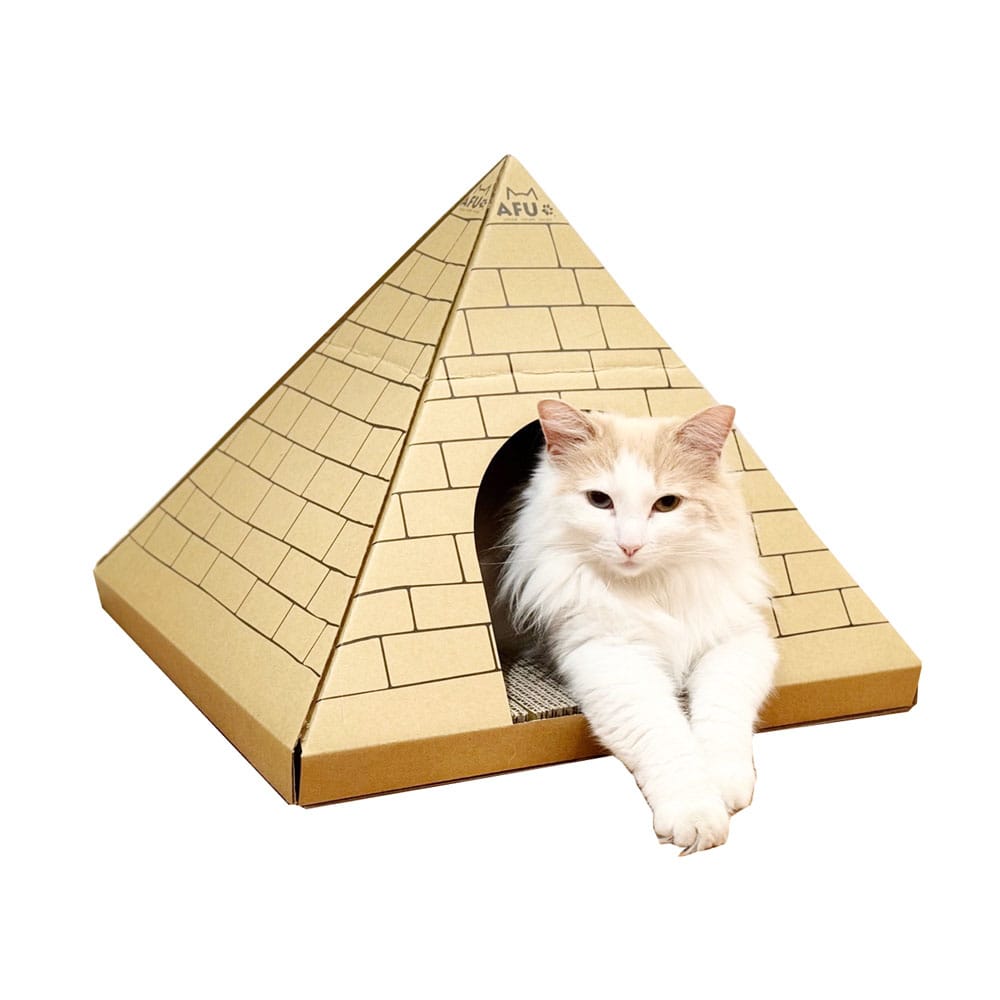 爪とぎ付きキャットハウス メーカー直送 ▼返品・キャンセル不可[他商品との同時購入不可]