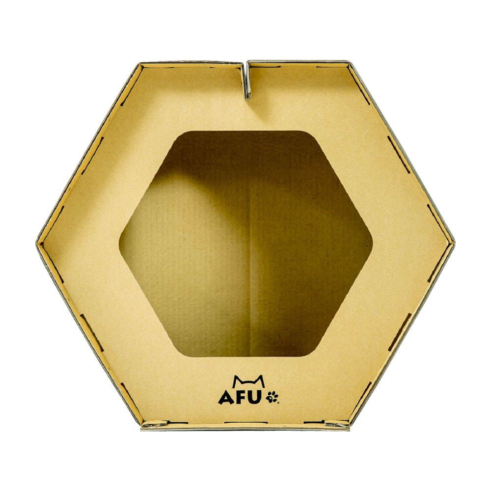 爪とぎ付きハニカムハウス 1個 メーカー直送 ▼返品・キャンセル不可[他商品との同時購入不可]