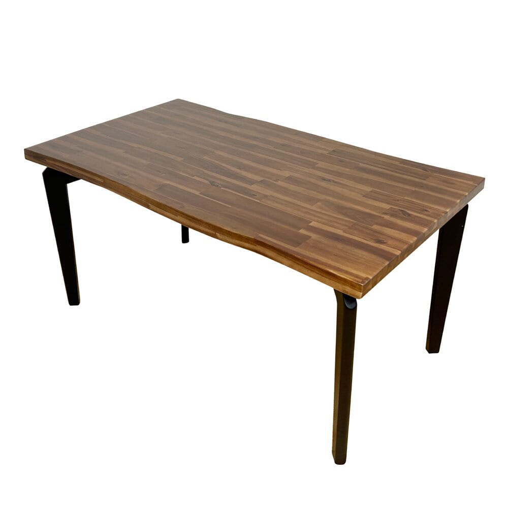 アカシア天然木の古木風幅140cmダイニングテーブル BR メーカー直送 ▼返品・キャンセル不可[他商品との同時購入不可]