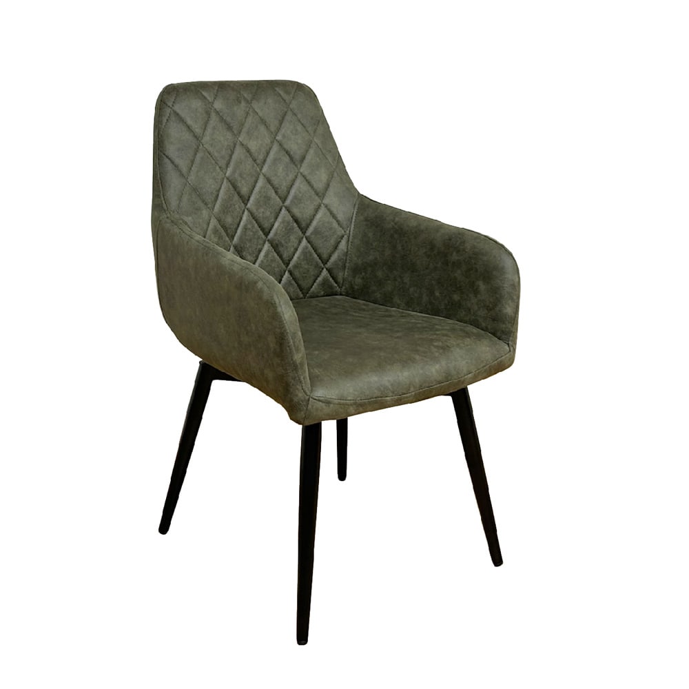 回転式ダイニングチェアー2脚入 DC-CRP-GR メーカー直送 ▼返品・キャンセル不可[他商品との同時購入不可]