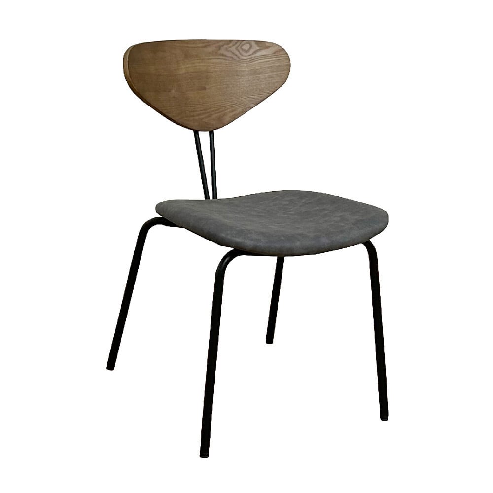 スマートなダイニングチェアー2脚入り DC-NMN-GY メーカー直送 ▼返品・キャンセル不可【他商品との同時購入不可】