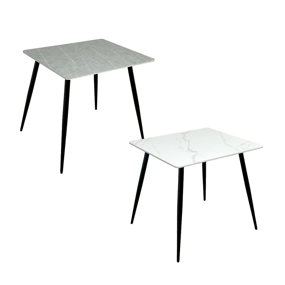 幅80cmセラミックダイニングテーブル DT-MYT-80 メーカー直送 ▼返品・キャンセル不可【他商品との同時購入不可】