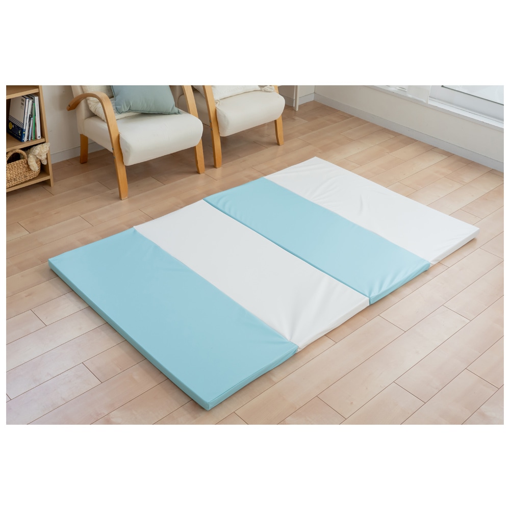 ベビープレイマット ワイドサイズ サボン×アイボリー メーカー直送 ▼返品・キャンセル不可【他商品との同時購入不可】