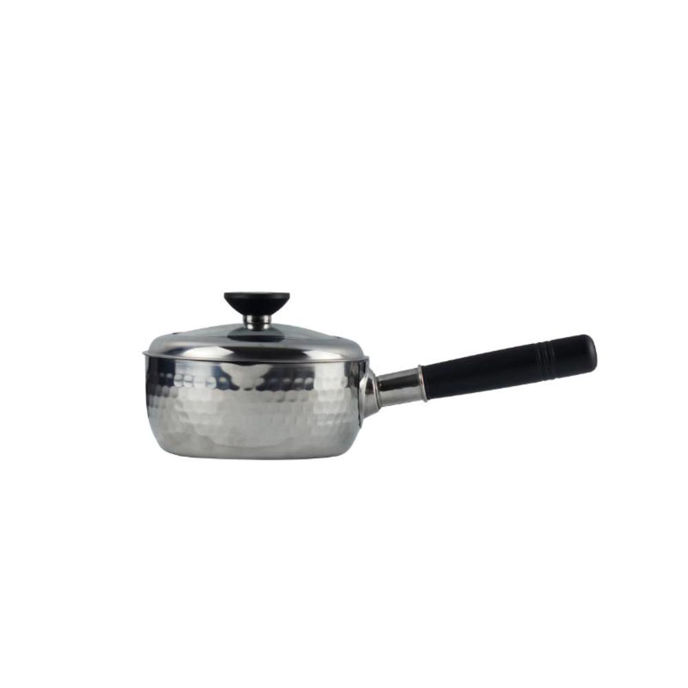雪平鍋 ガラス蓋付 ステンレス 片手鍋 16cm メーカー直送 ▼返品・キャンセル不可【他商品との同時購入不可】