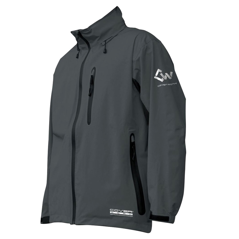 レインウエアアクロスレイン AG-8000チャコール5L メーカー直送 ▼返品・キャンセル不可【他商品との同時購入不可】