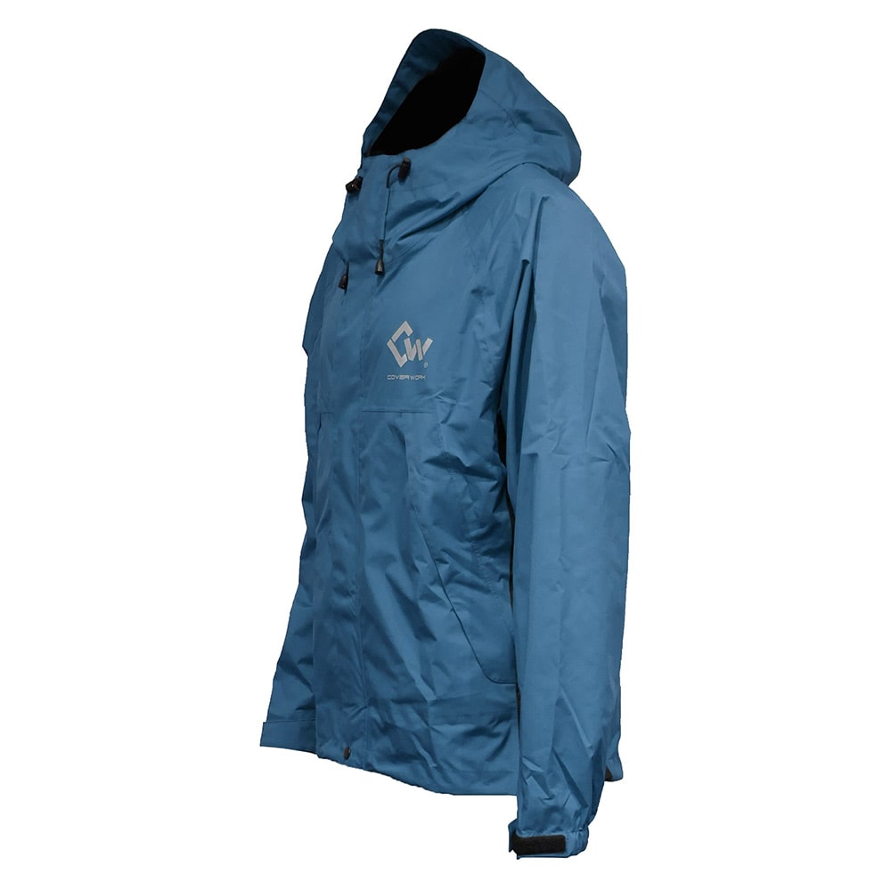 レインパーカーAG-7000 ブルーグレーL メーカー直送 ▼返品・キャンセル不可【他商品との同時購入不可】