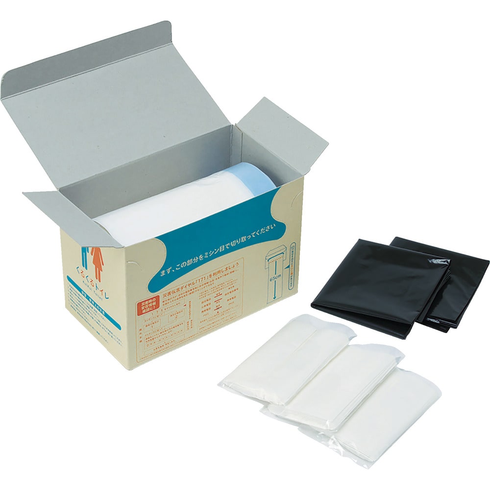 非常用トイレ袋 くるくるトイレ20回分 400786 メーカー直送 ▼返品・キャンセル不可[他商品との同時購入不可]