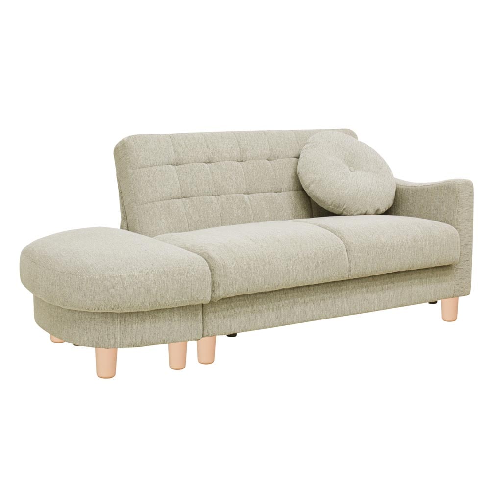 収納庫付コンパクトカウチソファ SO-05K-IV メーカー直送 ▼返品・キャンセル不可【他商品との同時購入不可】