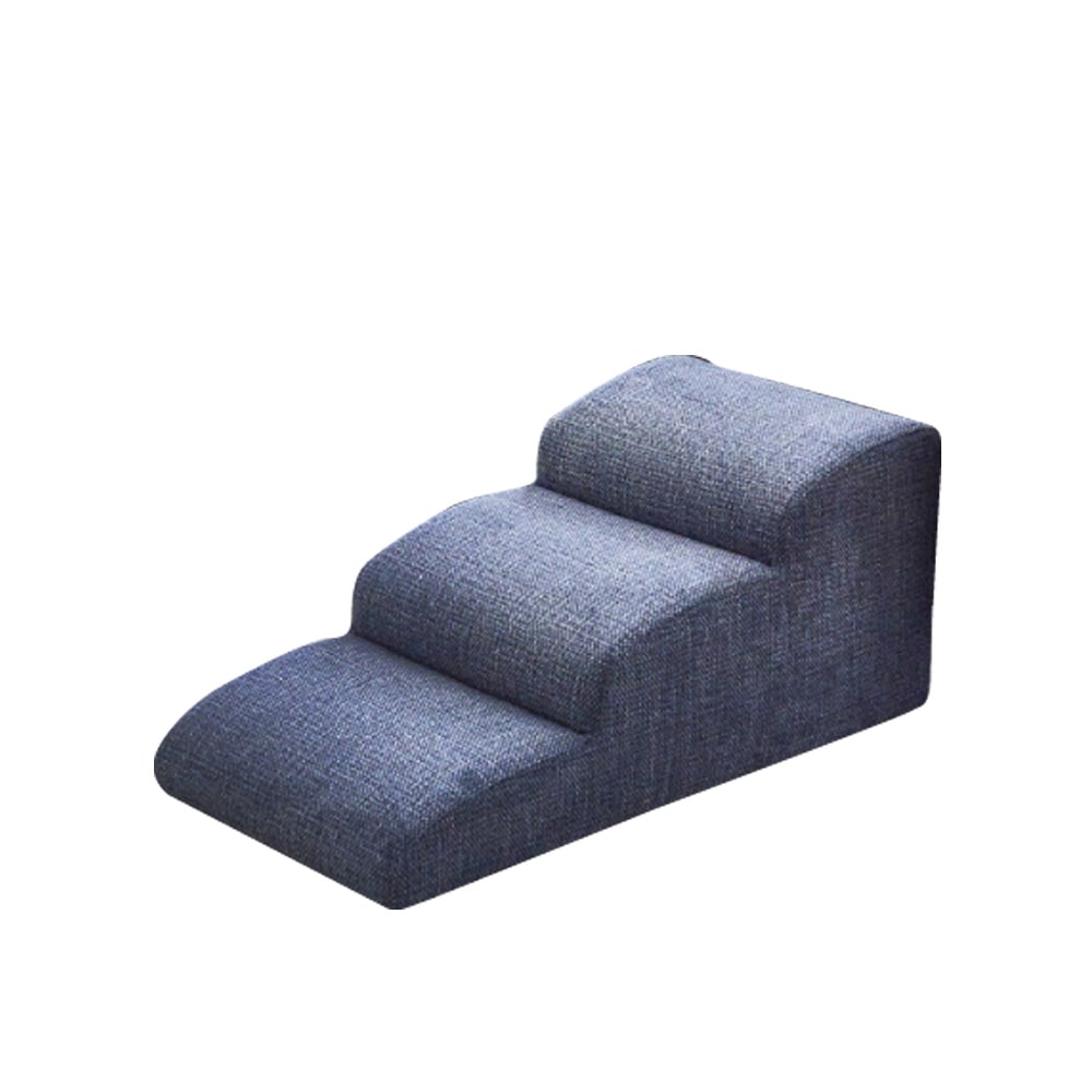 ドッグステップ3段 ブルー色 メーカー直送 ▼返品・キャンセル不可[他商品との同時購入不可]