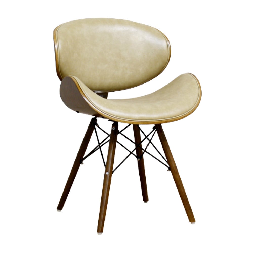 ミッドセンチュリー風デザインチェアー CC-02-CM メーカー直送 ▼返品・キャンセル不可[他商品との同時購入不可]