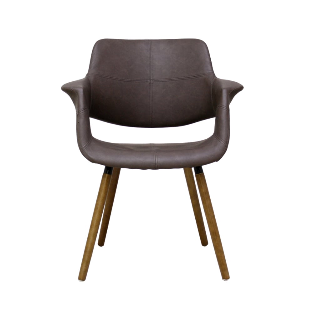 座り心地抜群のデザインチェアー ブラウン OC-01-BR メーカー直送 ▼返品・キャンセル不可[他商品との同時購入不可]