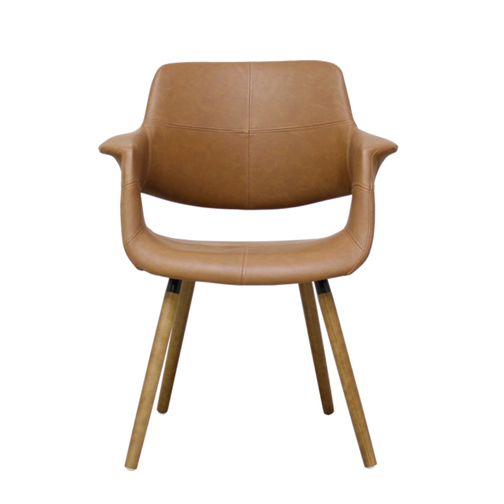 座り心地抜群のデザインチェアー ライトブラウン OC-01-LBR メーカー直送 ▼返品・キャンセル不可[他商品との同時購入不可]