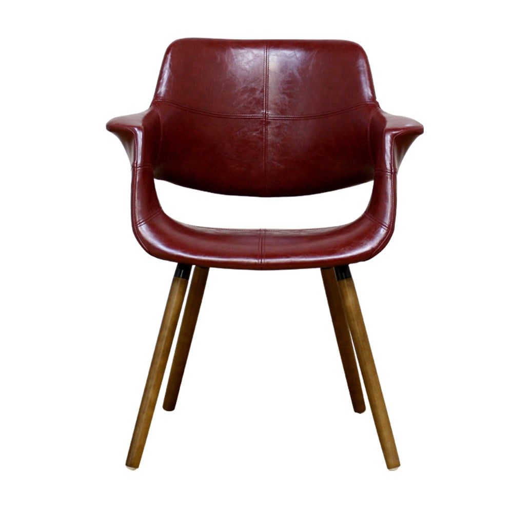 座り心地抜群のデザインチェアー ワインレッド OC-01-WIN メーカー直送 ▼返品・キャンセル不可[他商品との同時購入不可]