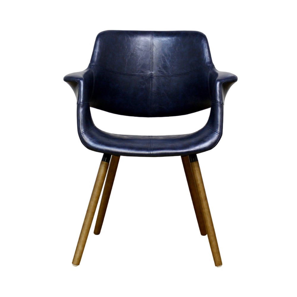 座り心地抜群のデザインチェアー ネイビー OC-01-NV メーカー直送 ▼返品・キャンセル不可[他商品との同時購入不可]