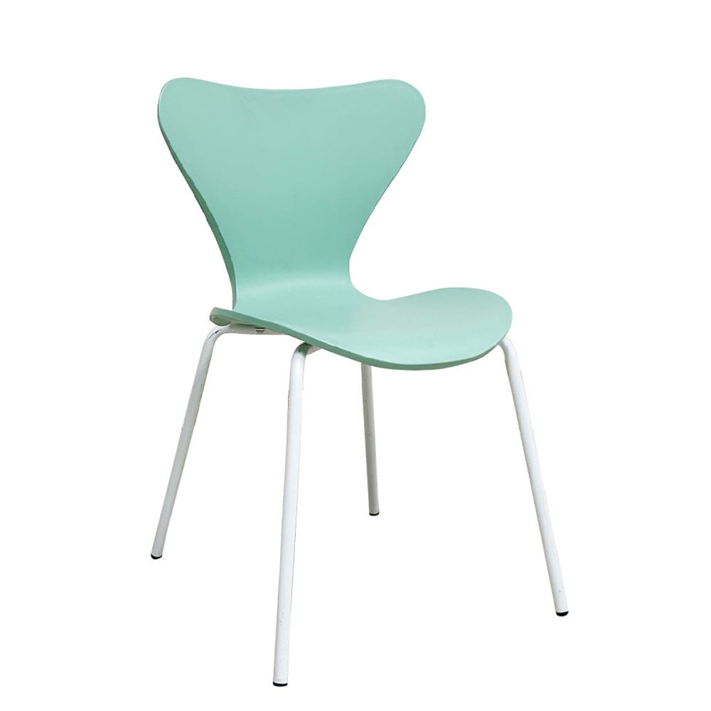 特徴的なフォルムのアリンコチェアー 4脚入 グリーン メーカー直送 ▼返品・キャンセル不可[他商品との同時購入不可]