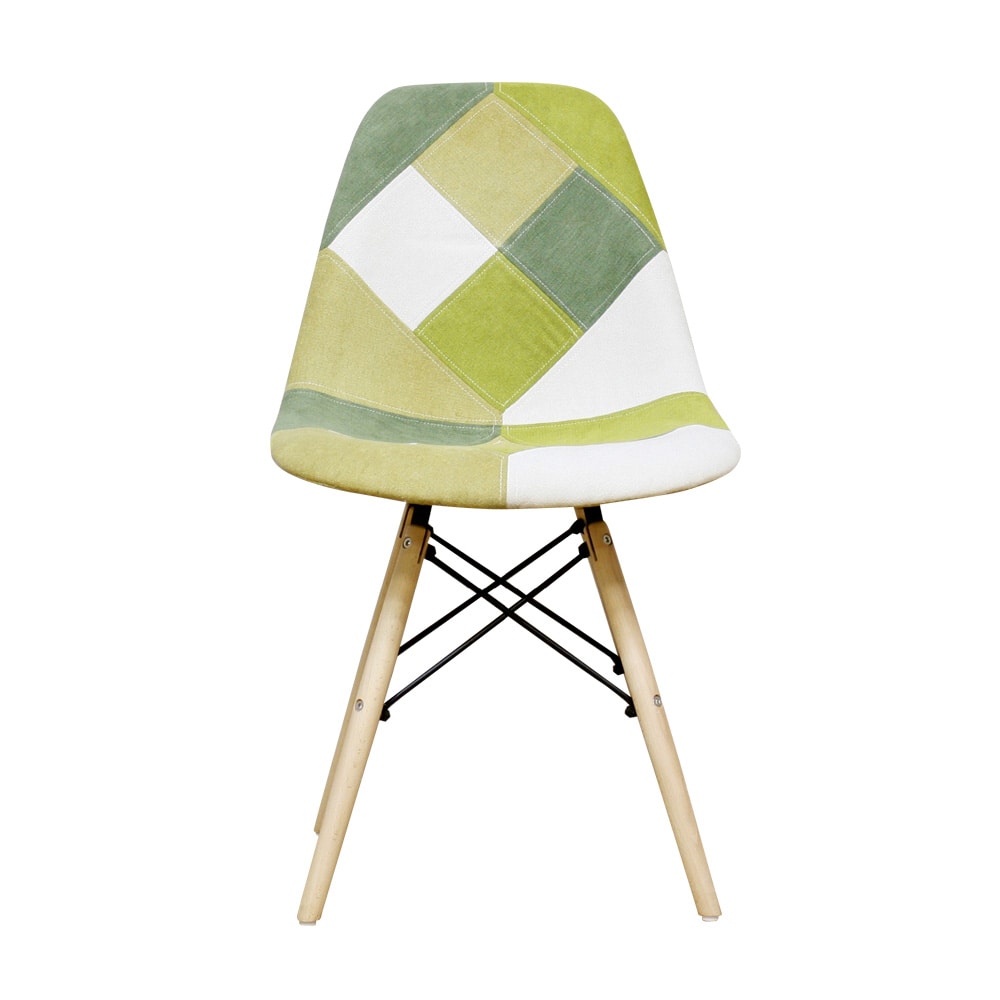 パッチワークシェルチェアー  グリーン CC-YD-GR メーカー直送 ▼返品・キャンセル不可[他商品との同時購入不可]