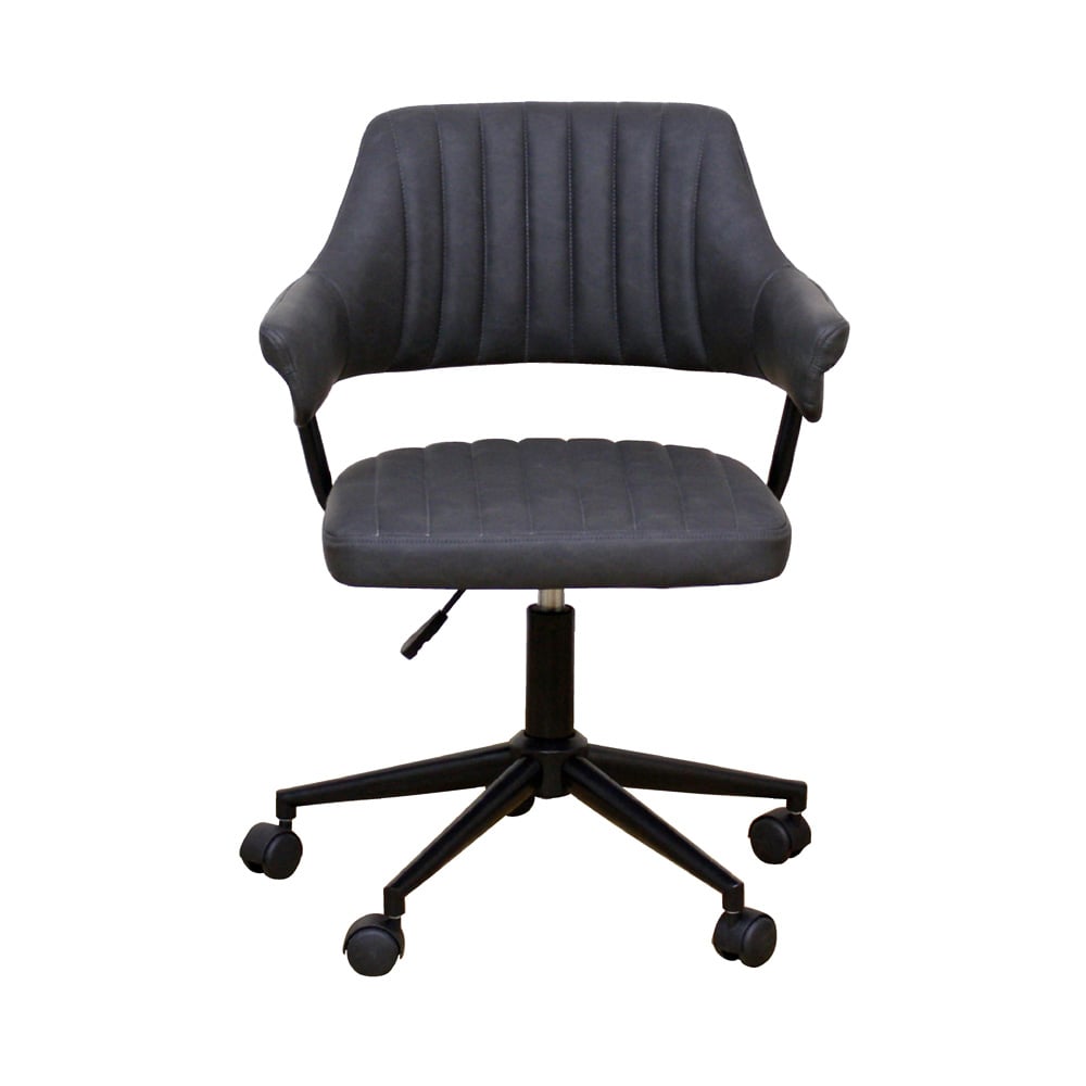 肘付でレトロなワークチェアー OA-IZ-GY メーカー直送 ▼返品・キャンセル不可[他商品との同時購入不可]