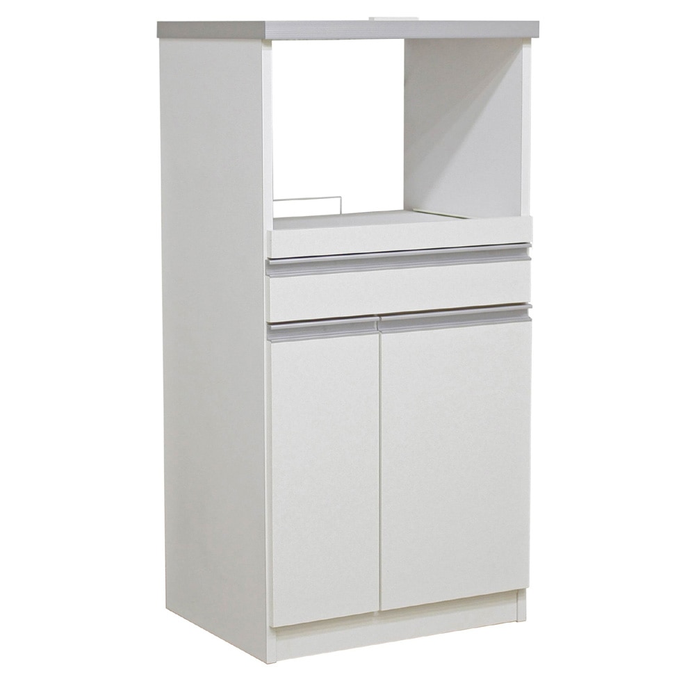 12キロの米びつ付き国産レンジ台 引出しタイプ RB03-1-WH メーカー直送 ▼返品・キャンセル不可【他商品と同時購入不可】