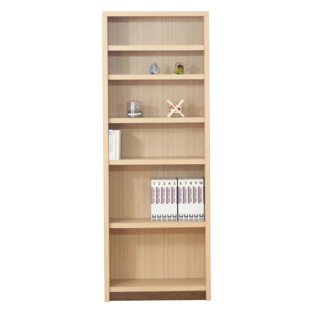 ブックシェフル幅70cmのハイタイプ BS-01-70H-NA メーカー直送 ▼返品・キャンセル不可【他商品との同時購入不可】