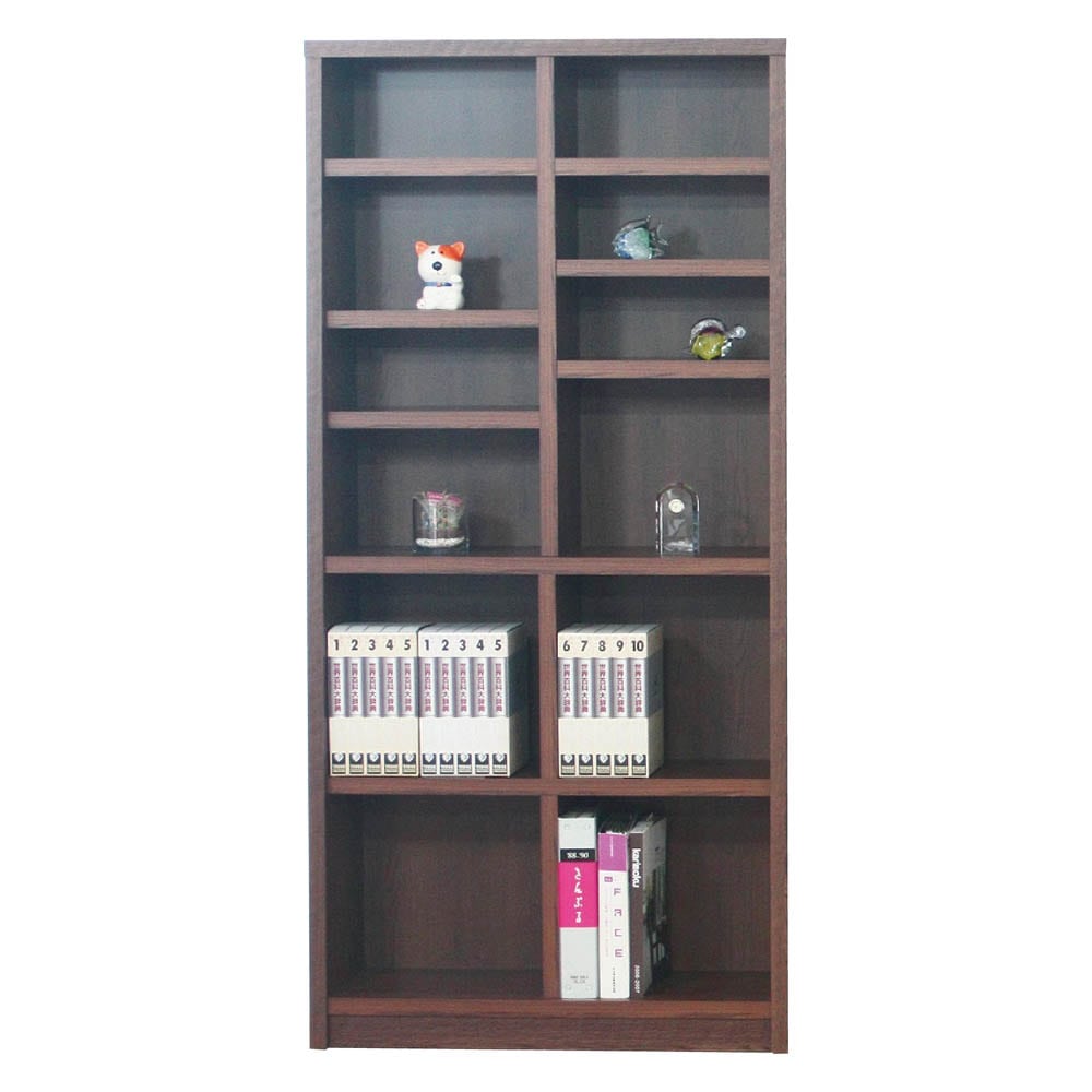 ブックシェフル幅90cmのハイタイプ BS-01-90H-BR メーカー直送 ▼返品・キャンセル不可【他商品との同時購入不可】