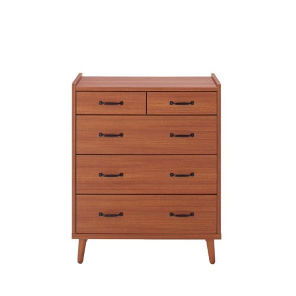 北欧風国産80-4ハイチェスト CH-01-80-4-TE メーカー直送 ▼返品・キャンセル不可【他商品との同時購入不可】