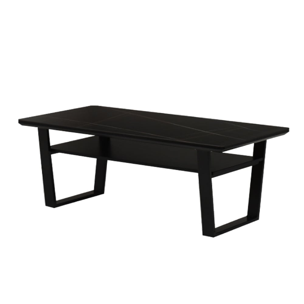 デザイン性と耐久性を備えた105センターテーブル ブラック メーカー直送 ▼返品・キャンセル不可[他商品との同時購入不可]
