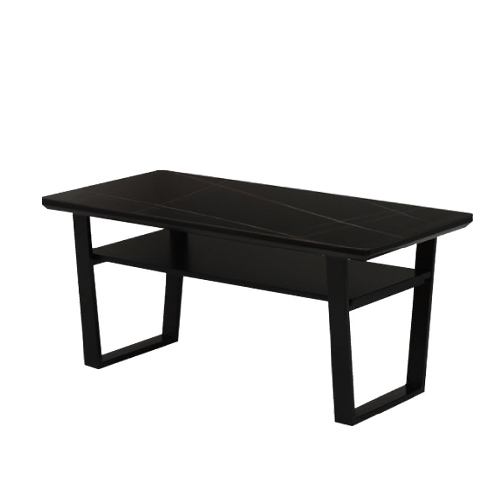 デザイン性と耐久性を備えた120ハイタイプセンターテーブル BK メーカー直送 ▼返品・キャンセル不可[他商品との同時購入不可]