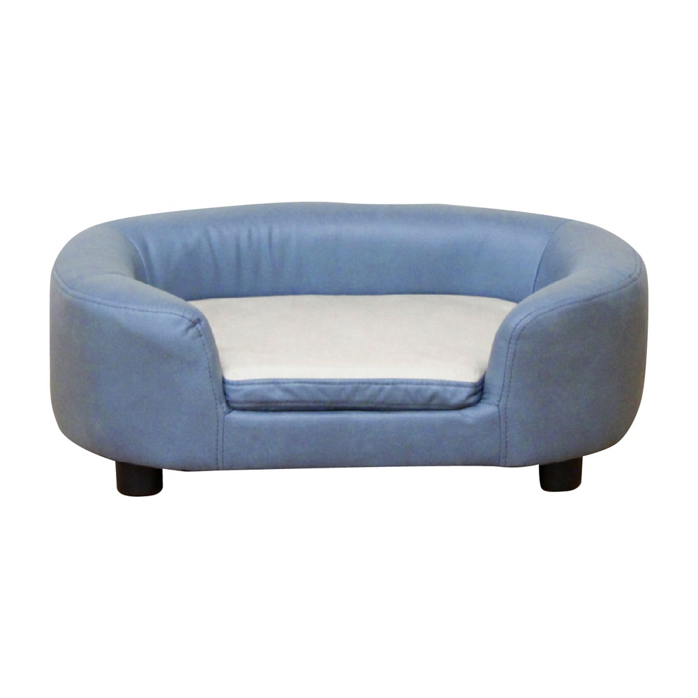 座面リバーシブルタイプのペットソファー PSO-LEO-BL メーカー直送 ▼返品・キャンセル不可[他商品との同時購入不可]