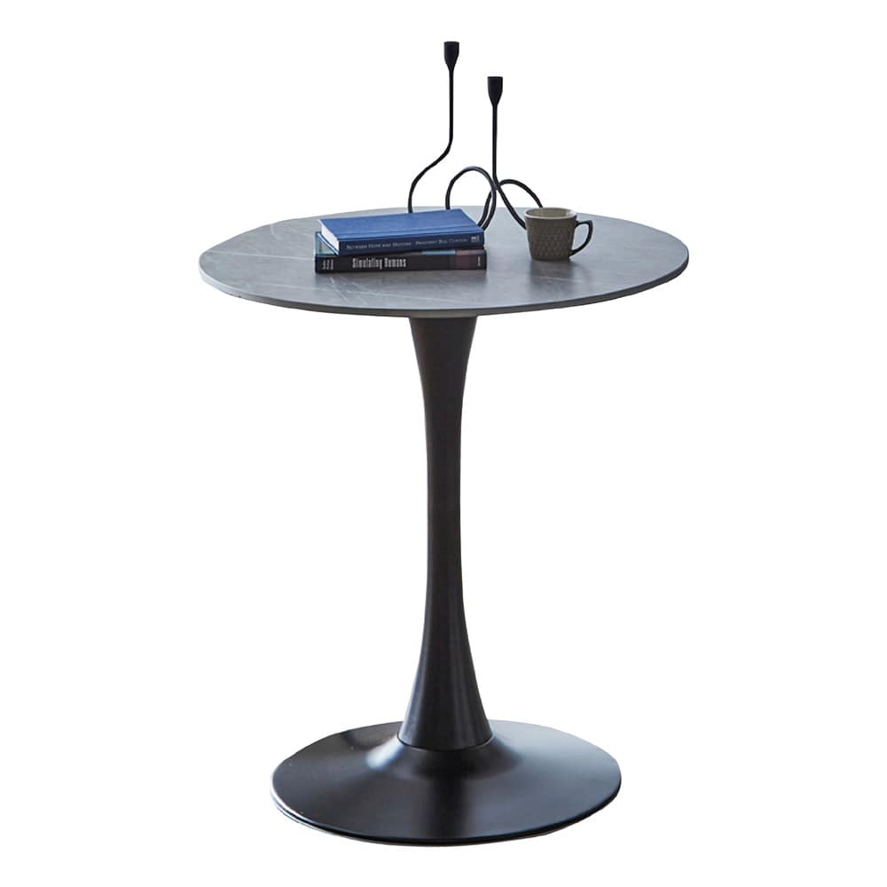 デザイン性と耐久性を備えたセラミックラウンドテーブル グレー メーカー直送 ▼返品・キャンセル不可[他商品との同時購入不可]