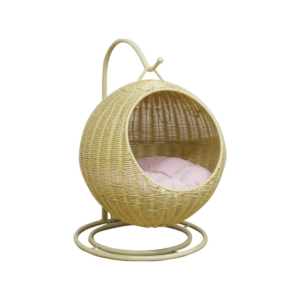 ペットハンギングチェアー ナチュラル色 メーカー直送 ▼返品・キャンセル不可[他商品との同時購入不可]