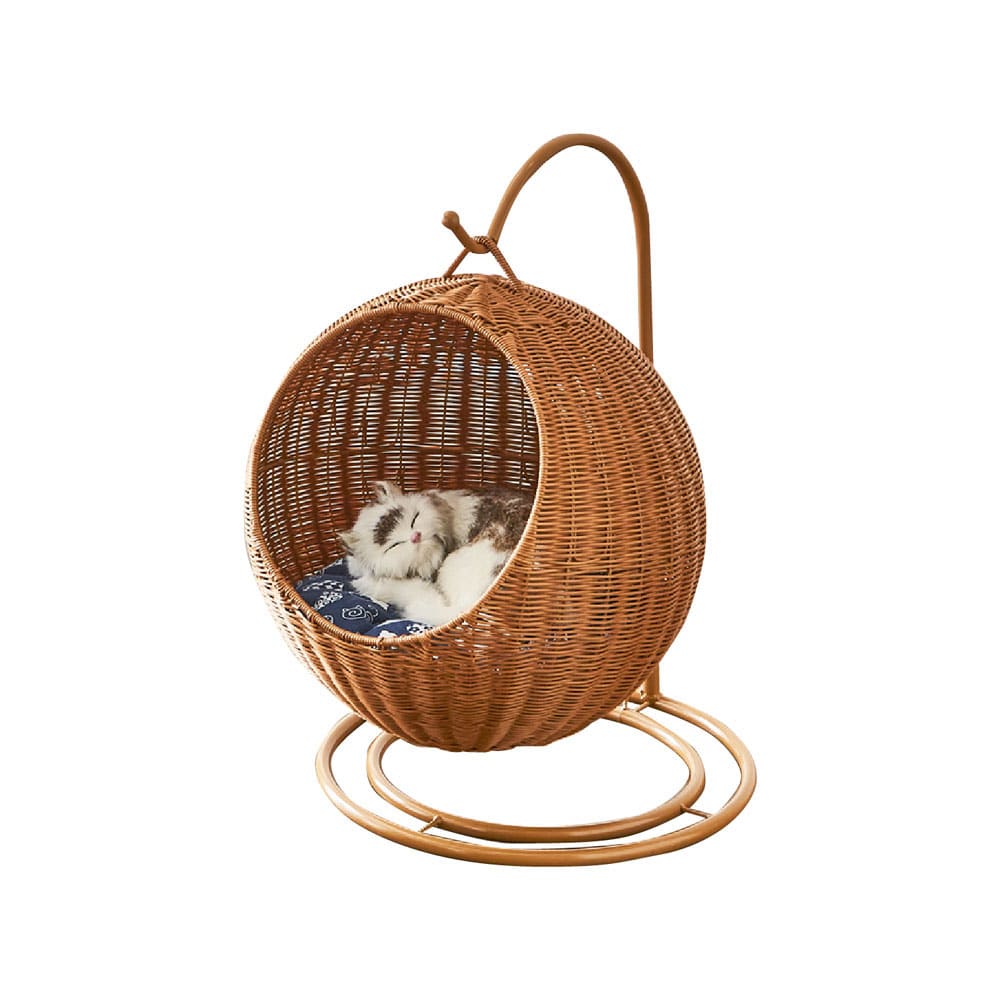 ペットハンギングチェアー ブラウン色 メーカー直送 ▼返品・キャンセル不可[他商品との同時購入不可]