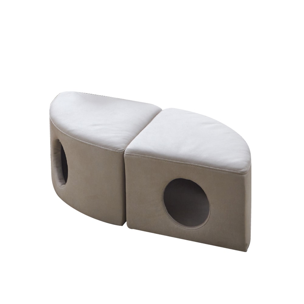 ネコちゃんトンネルスツール2個セット PSO-1358 メーカー直送 ▼返品・キャンセル不可[他商品との同時購入不可]