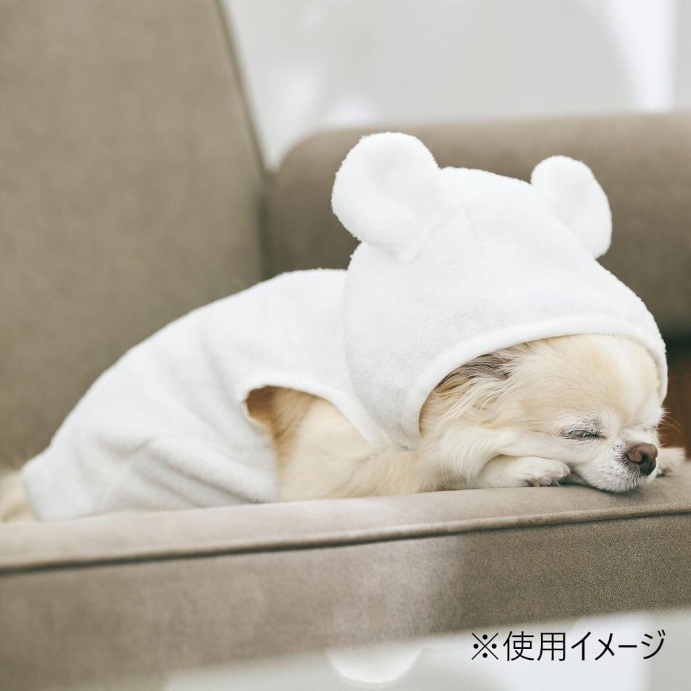 ドッグシャーリング ローブ ホワイト 13803431 メーカー直送 ▼返品・キャンセル不可【他商品との同時購入不可】