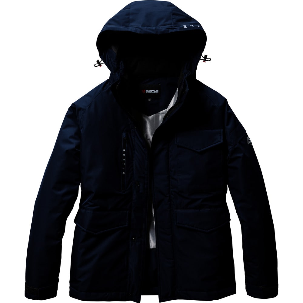 防水防寒ジャケット7620-3-XLネイビー メーカー直送 ▼返品・キャンセル不可[他商品との同時購入不可]