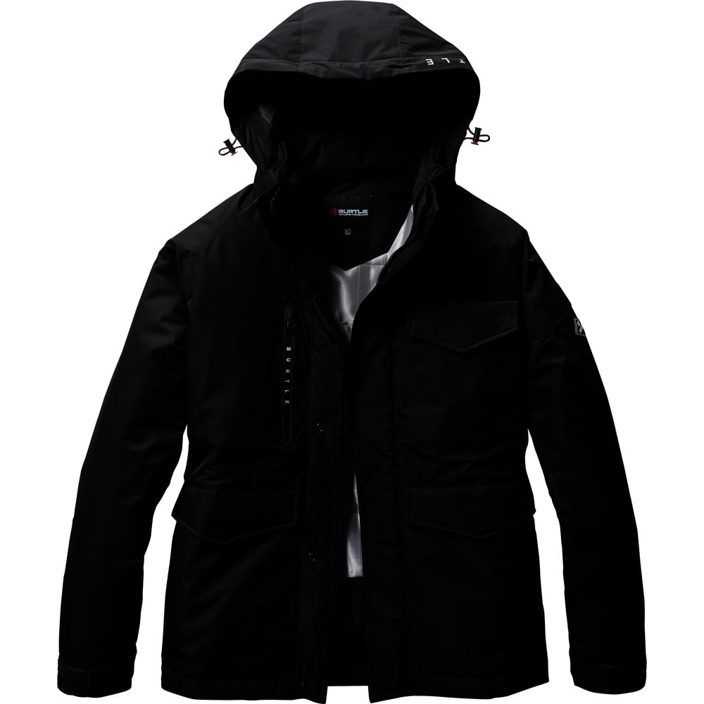 防水防寒ジャケット7620-35-Lブラック メーカー直送 ▼返品・キャンセル不可[他商品との同時購入不可]