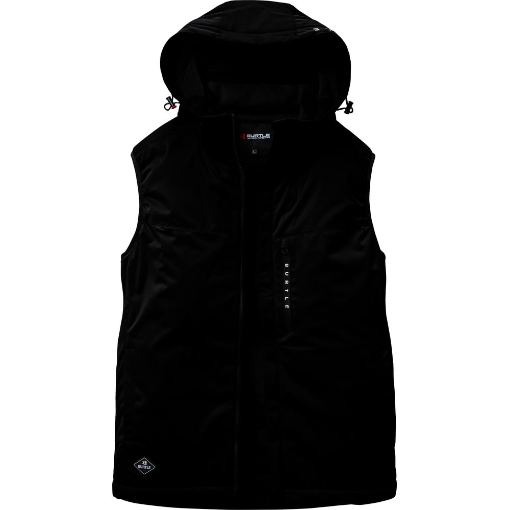 ストレッチフーディ防寒ベスト3264-35-Mブラック  メーカー直送 ▼返品・キャンセル不可[他商品との同時購入不可]