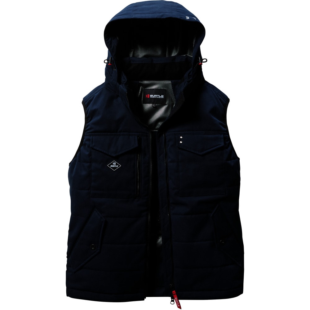 防寒ベスト5054-3-Lネイビー 50543L メーカー直送 ▼返品・キャンセル不可[他商品との同時購入不可]