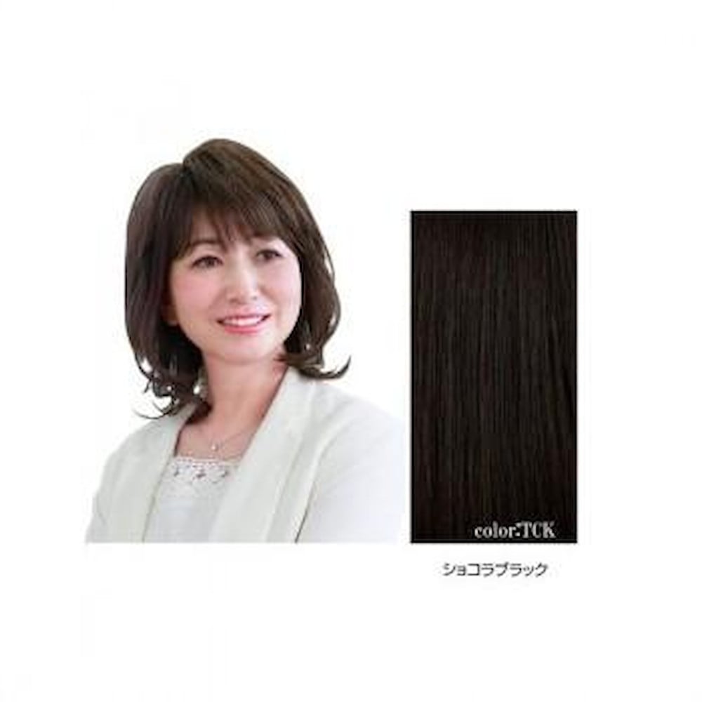 プリシラ オールウィッグ ミセス ソフトカールミディ 耐熱 【直送品】 返品・キャンセル・他商品と同時購入は不可