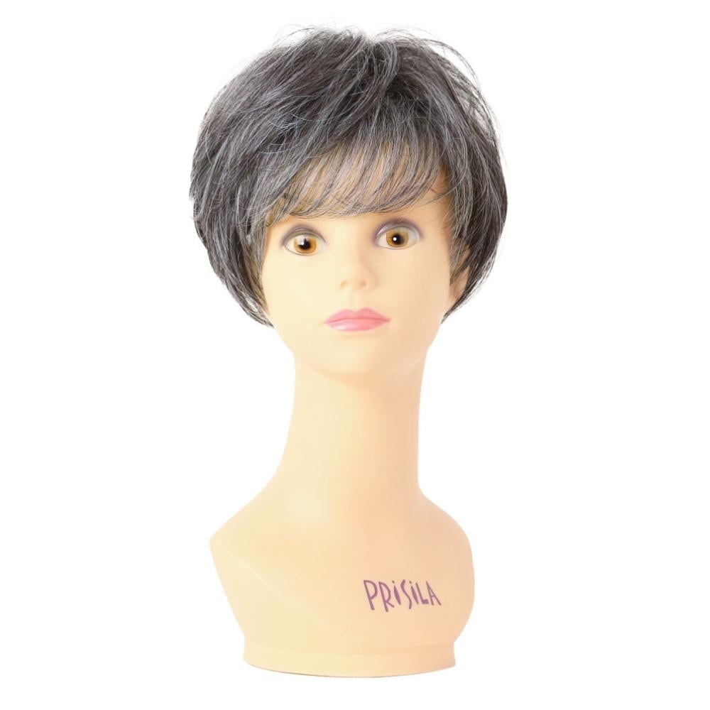 プリシラ ミセス六分ウィッグ フェザーカールハーフ 耐熱 【直送品】 返品・キャンセル・他商品と同時購入は不可