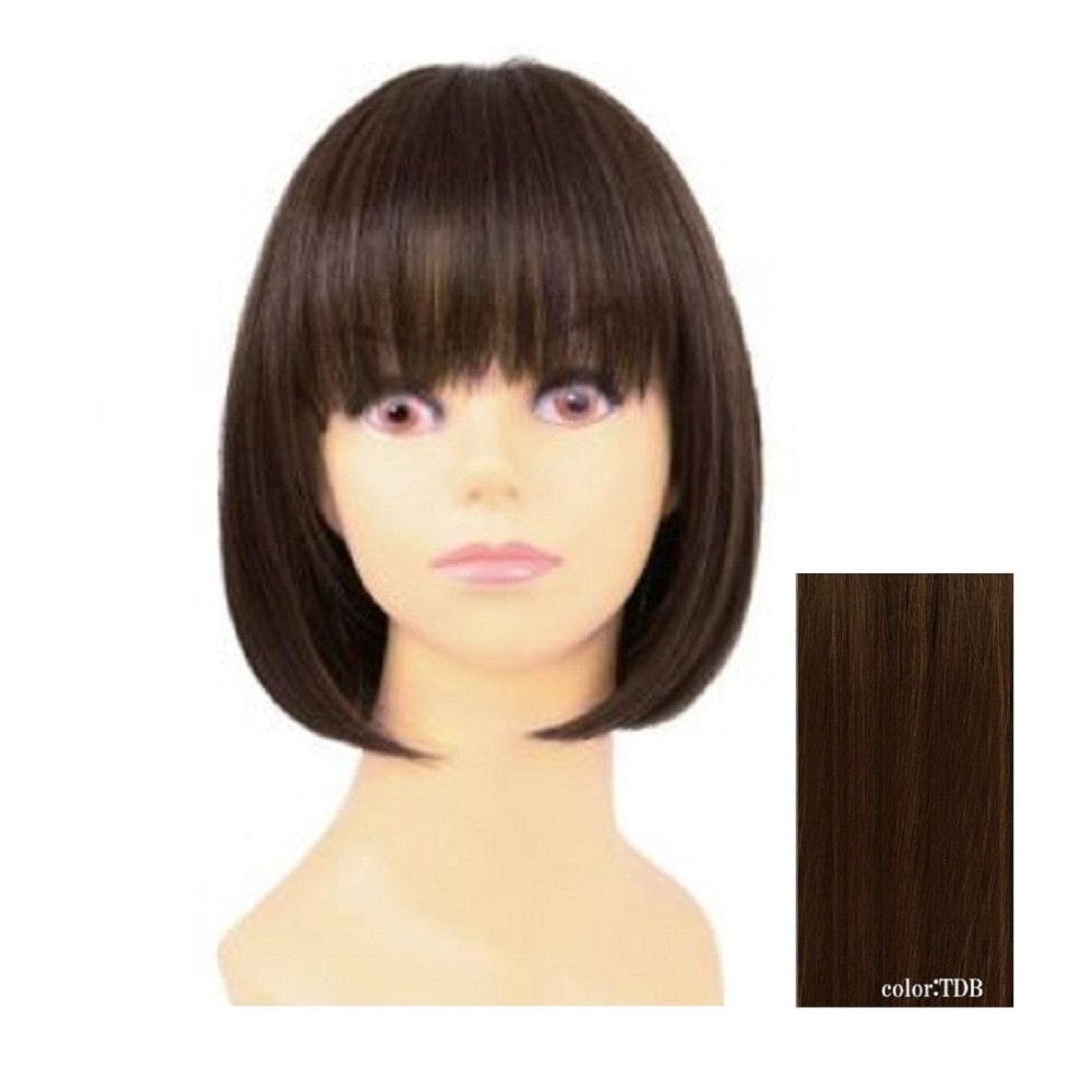 プリシラ 帽子ウィッグフィットボブ耐熱 ダークブラウン 【直送品】 返品・キャンセル・他商品と同時購入は不可