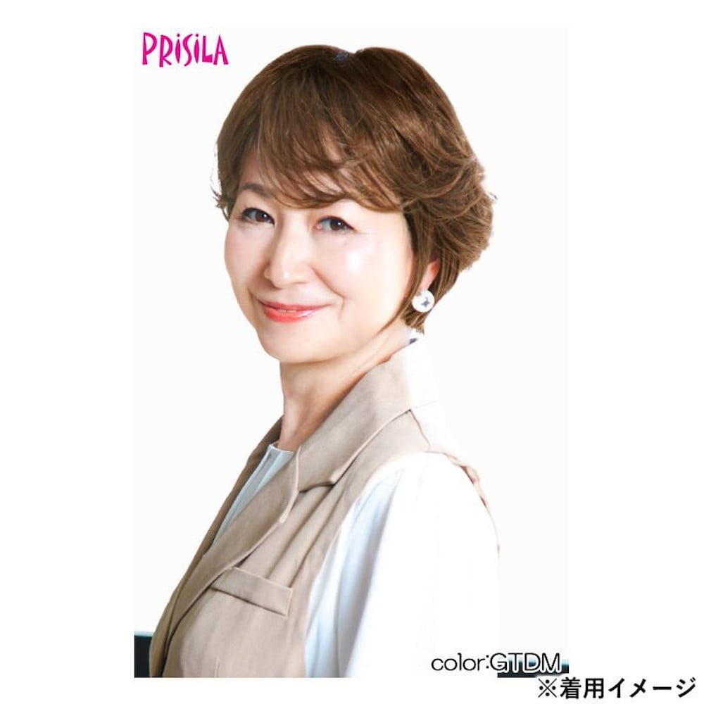 プリシラ 帽子ウィッグリラックス リズムカールショート 耐熱 【直送品】 返品・キャンセル・他商品と同時購入は不可