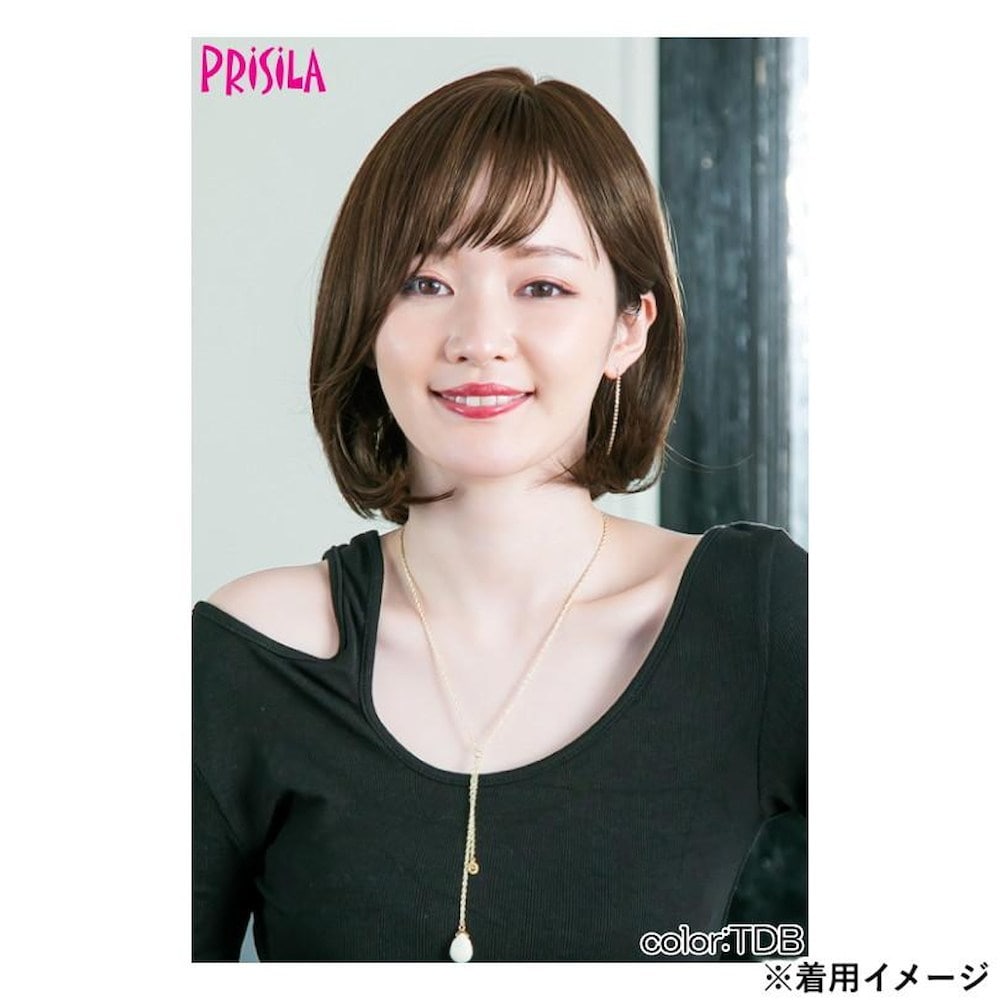 プリシラ オールウィッグ エフォートレスボブ 耐熱 ダークブラウン 【直送品】 返品・キャンセル・他商品と同時購入は不可