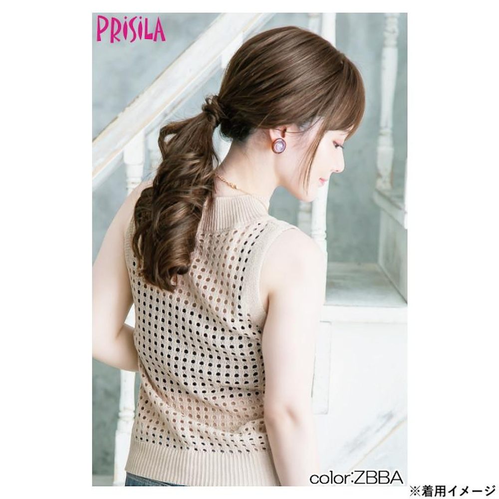 プリシラ 白髪かくしウィッグ 人毛100％ ロング 人毛 【直送品】 返品・キャンセル・他商品と同時購入は不可