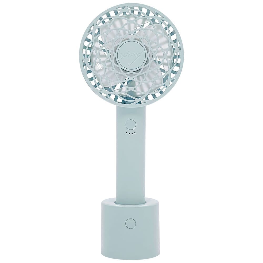 トレードワン WINSY USB充電式オートスイングファン フラワータイプ ブルー