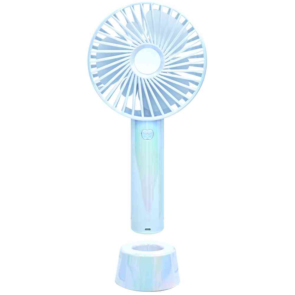トレードワン ウィンジー USB充電式ハンディファンスタンド付 ／ オーロラカラーブルー 30937