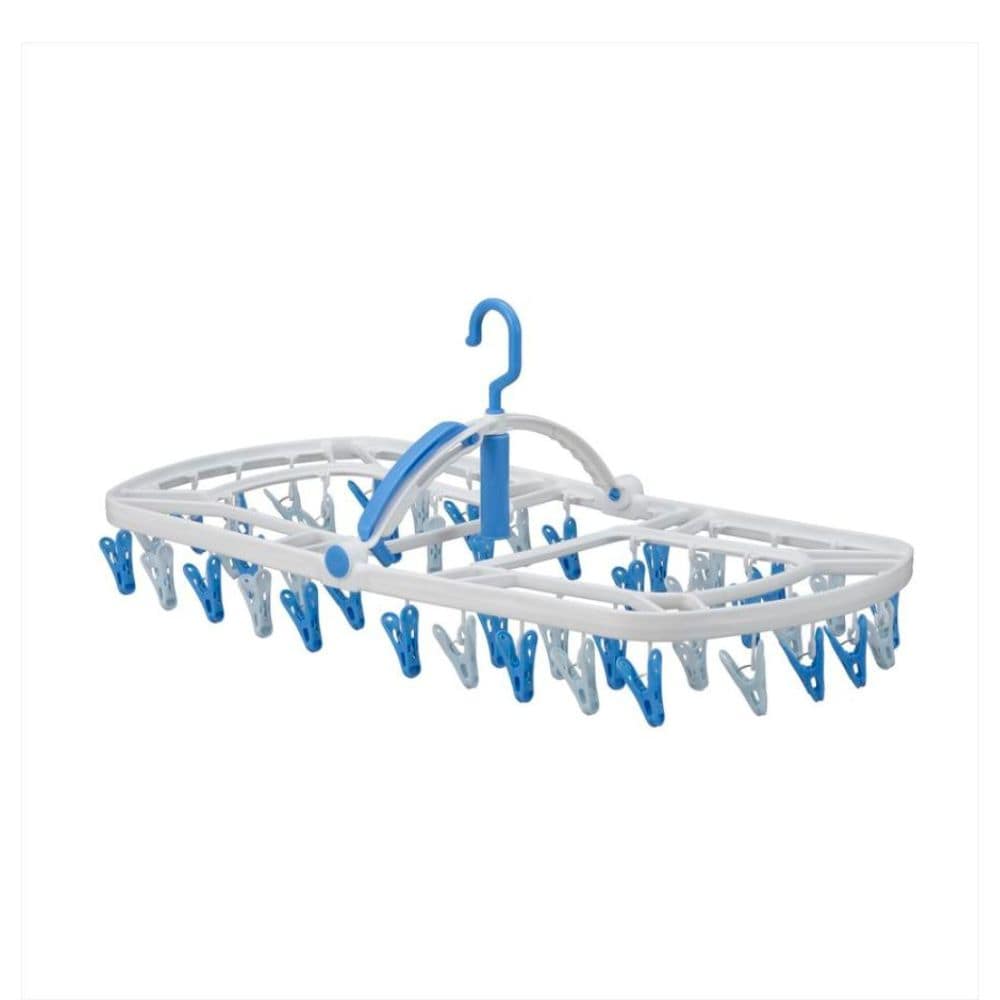 シービージャパン まとめ干しうちそとハンガー44P ブルー