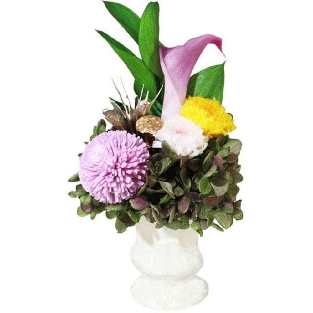 プリザードフラワー 偲 花器付き AKM-002 メーカー直送 ▼返品・キャンセル不可【他商品との同時購入不可】