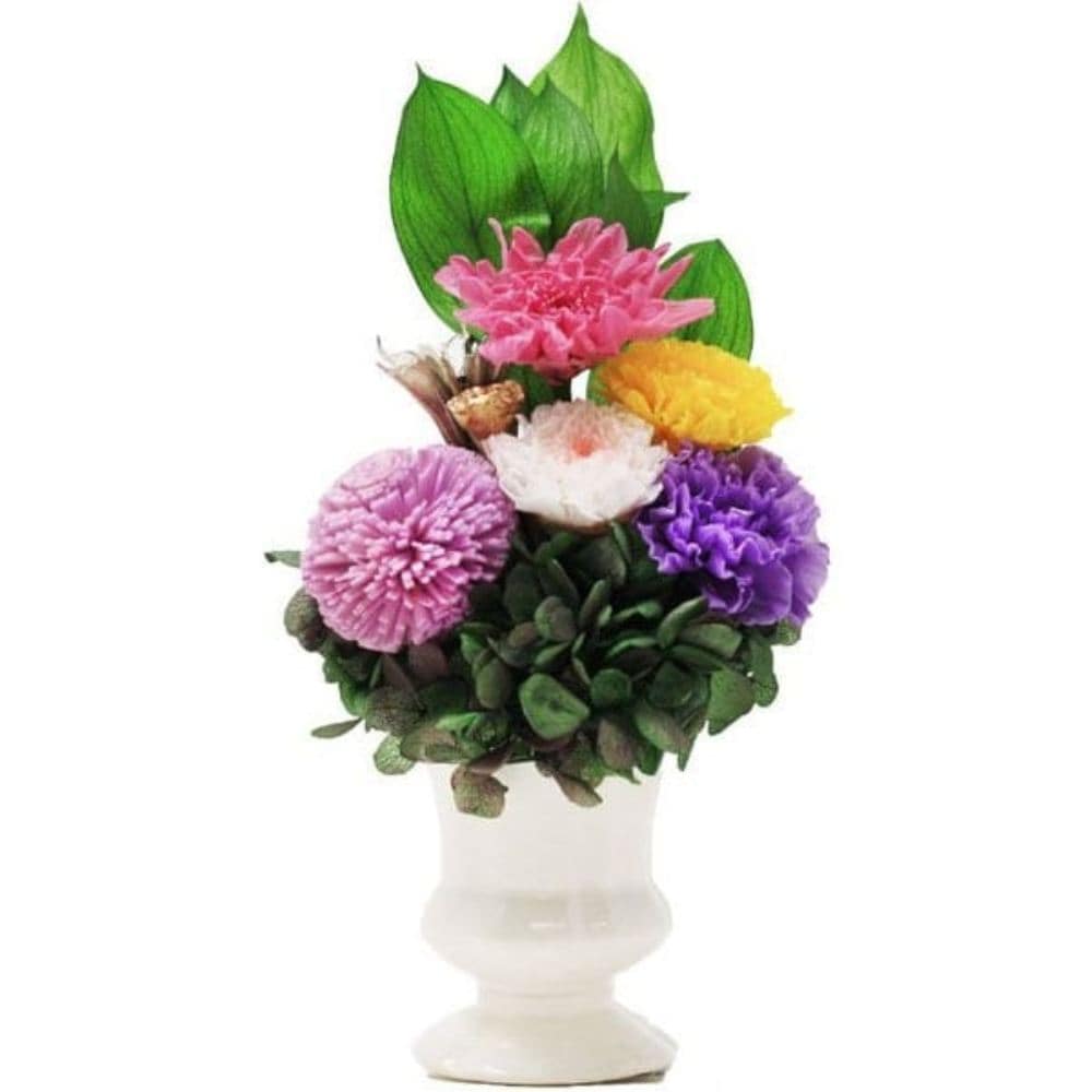 プリザードフラワー 紫苑 花器付き AKF-073 メーカー直送 ▼返品・キャンセル不可【他商品との同時購入不可】