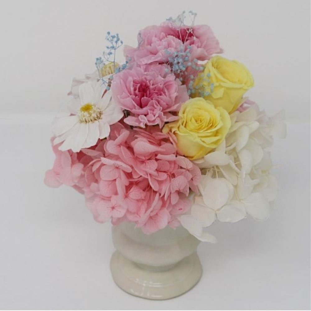 プリザードフラワー ミニョン 花器付き MF-10 メーカー直送 ▼返品・キャンセル不可【他商品との同時購入不可】